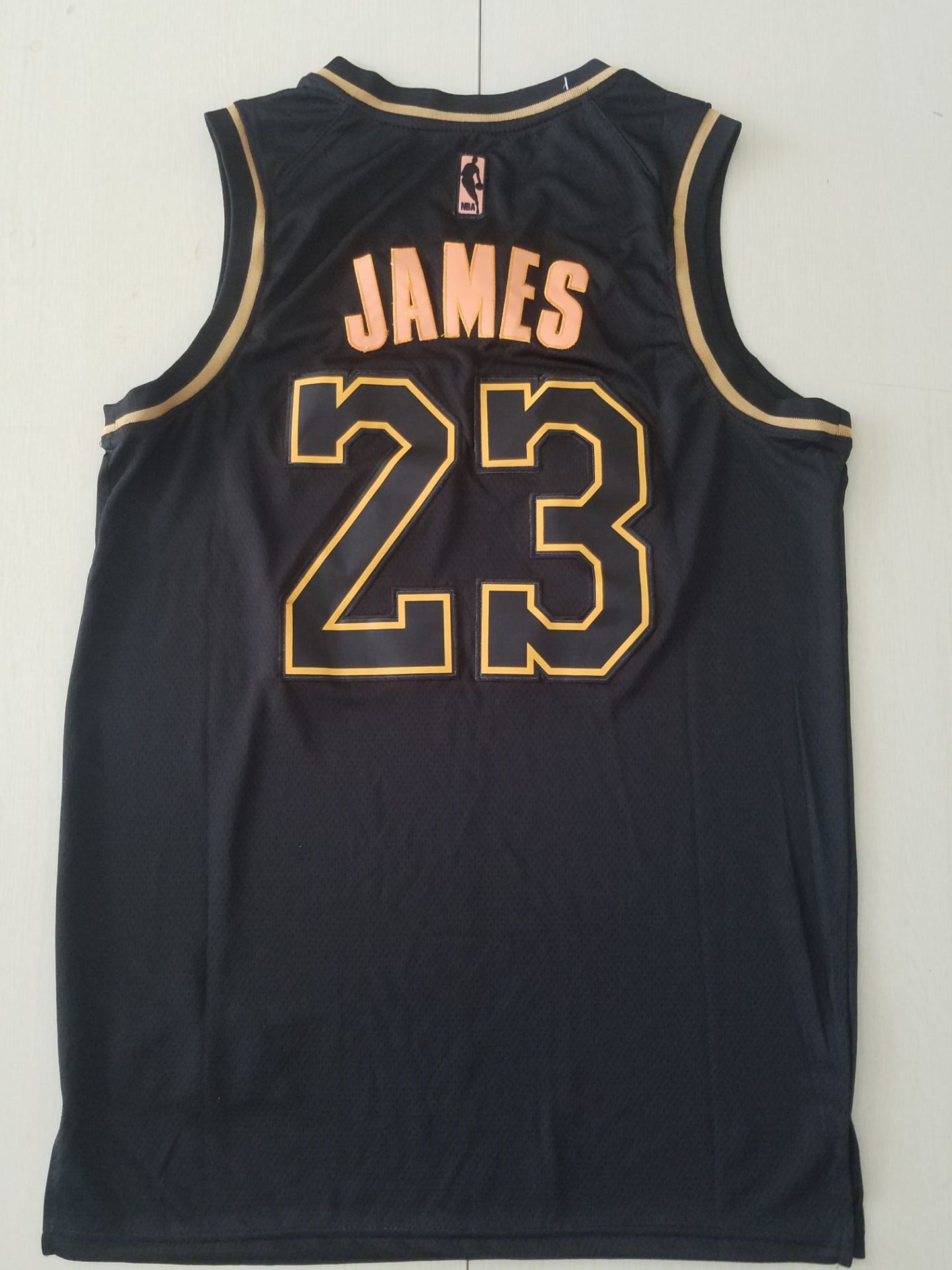 Youth NBA Los Angeles Lakers #23 James black golden limited NBA Nike Jerseys